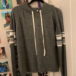 Cute trendy grey hoodie